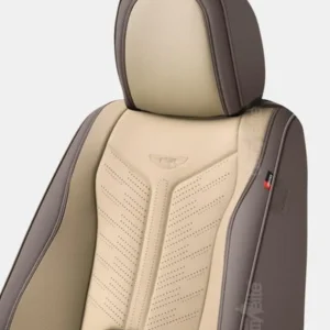 Capa de banco automotivo D-9118 — couro sintético NAPPA bicolor